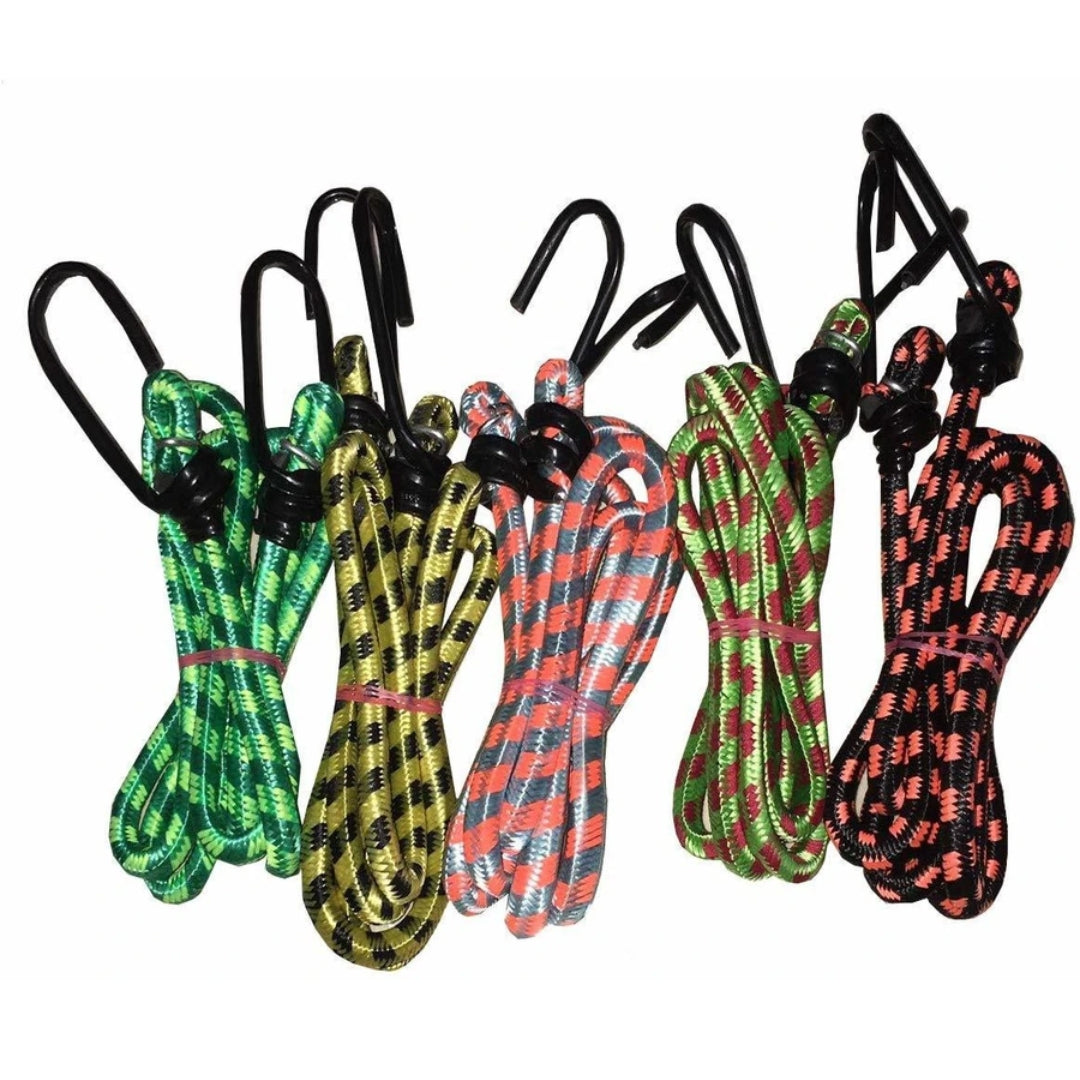 Rope Ultra Strong & Flexible Bungee Rope/Bike Luggage Rope Pack of 3 Multicolor