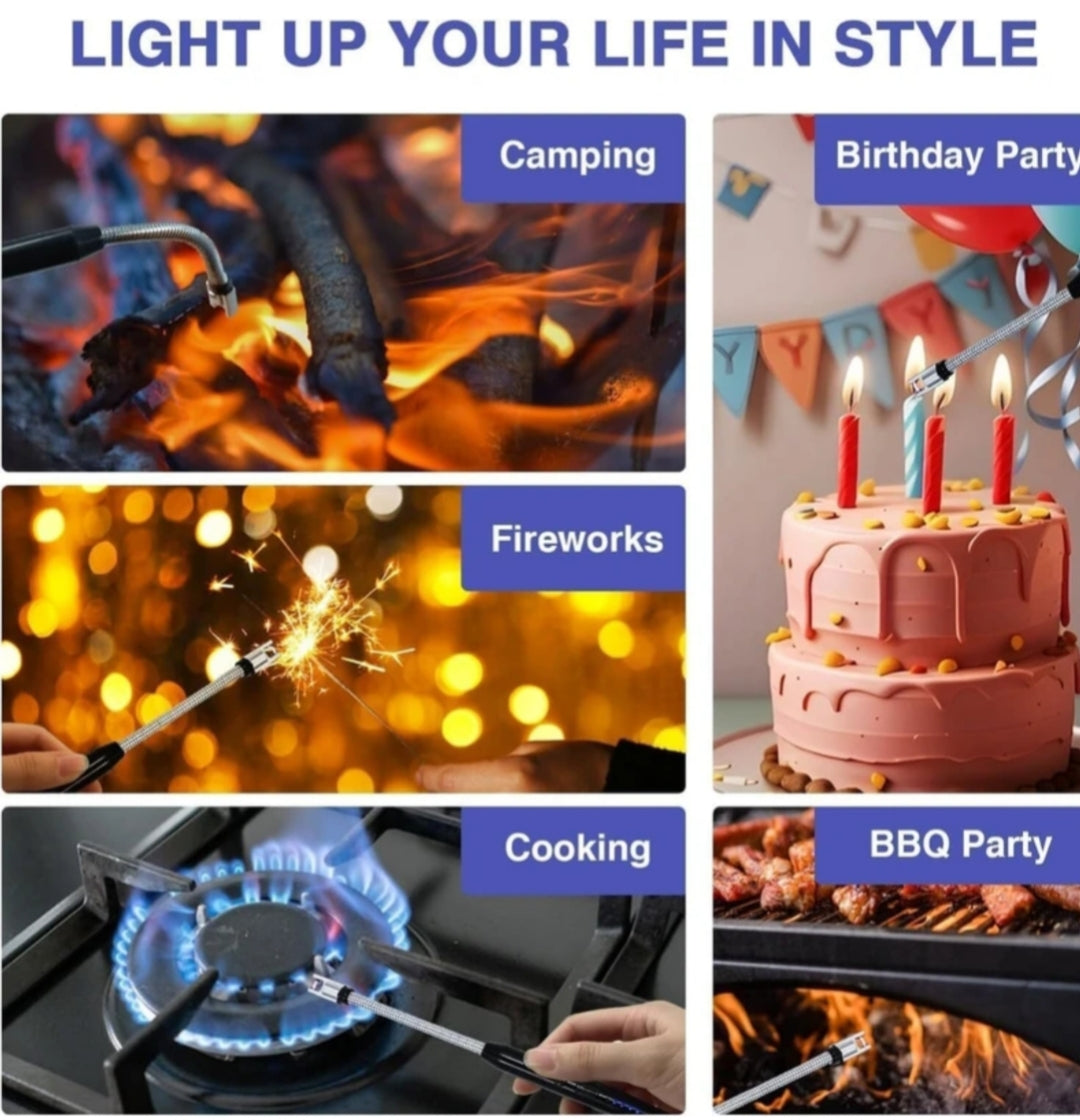 Rechargeable Electric Lighter Flexible Windproof USB