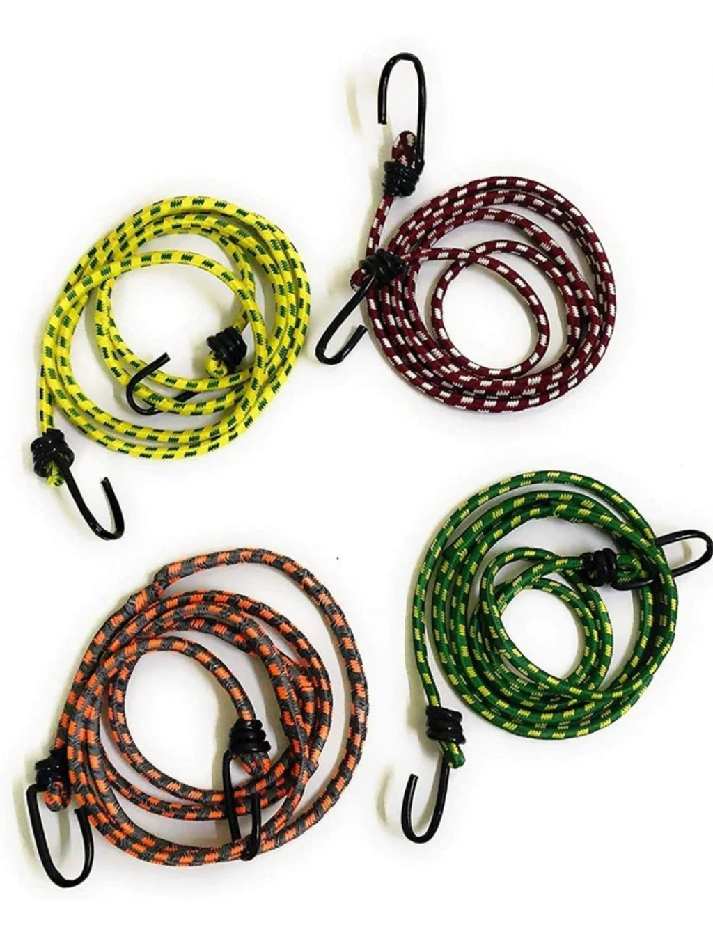 Rope Ultra Strong & Flexible Bungee Rope/Bike Luggage Rope Pack of 3 Multicolor