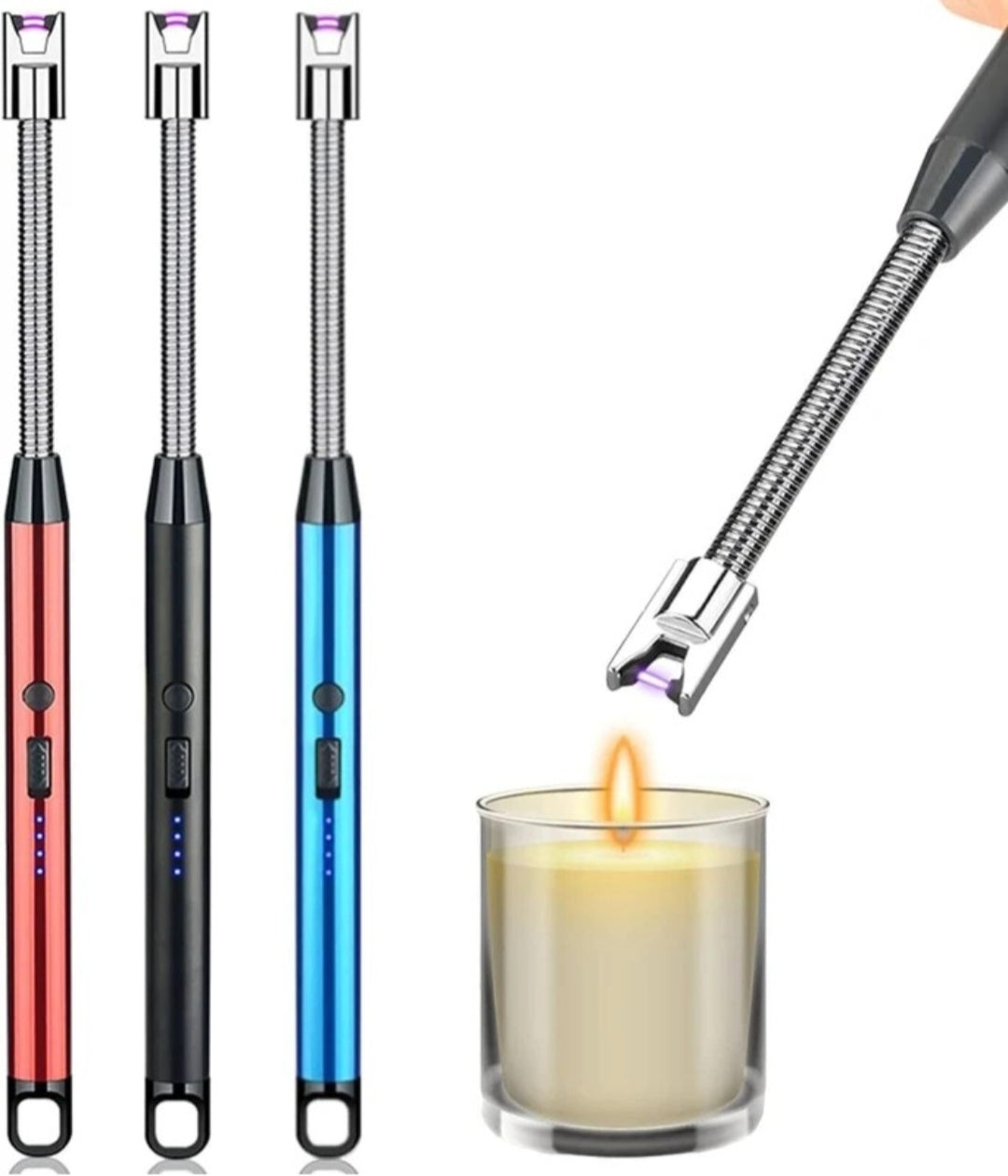 Rechargeable Electric Lighter Flexible Windproof USB